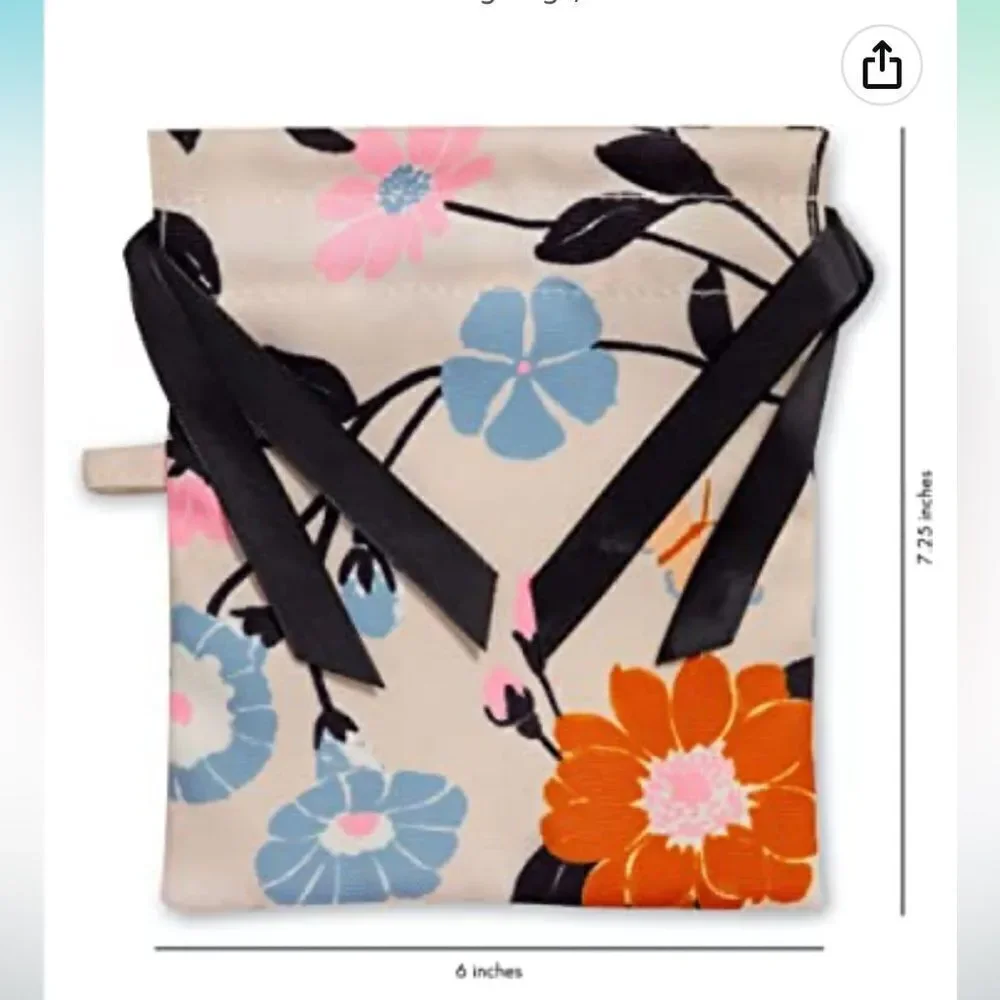 Nwt kate soade cotton packing cubed/fravel bags drawstring 4 piece set